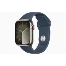 obrázek produktu Apple Watch S9 Cell/41mm/Silver/Sport Band/Storm Blue/-M/L