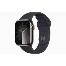 obrázek produktu Apple Watch S9 Cell/41mm/Graphite/Sport Band/Midnight/-S/M