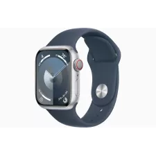 obrázek produktu Apple Watch S9 Cell/45mm/Silver/Sport Band/Storm Blue/-S/M