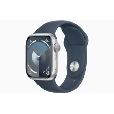 obrázek produktu Apple Watch S9/41mm/Silver/Sport Band/Storm Blue/-S/M