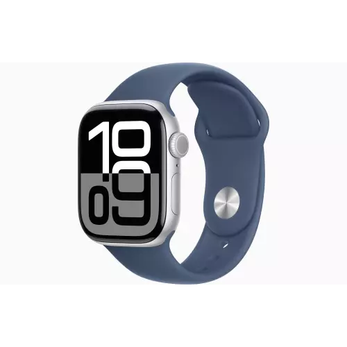 obrázek produktu Apple Watch S10/42mm/Silver/Sport Band/Denim/-S/M