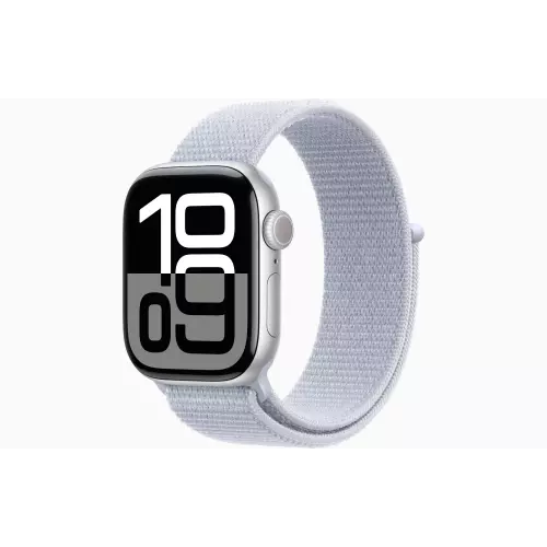 obrázek produktu Apple Watch S10/42mm/Silver/Sport Band/Blue Cloud