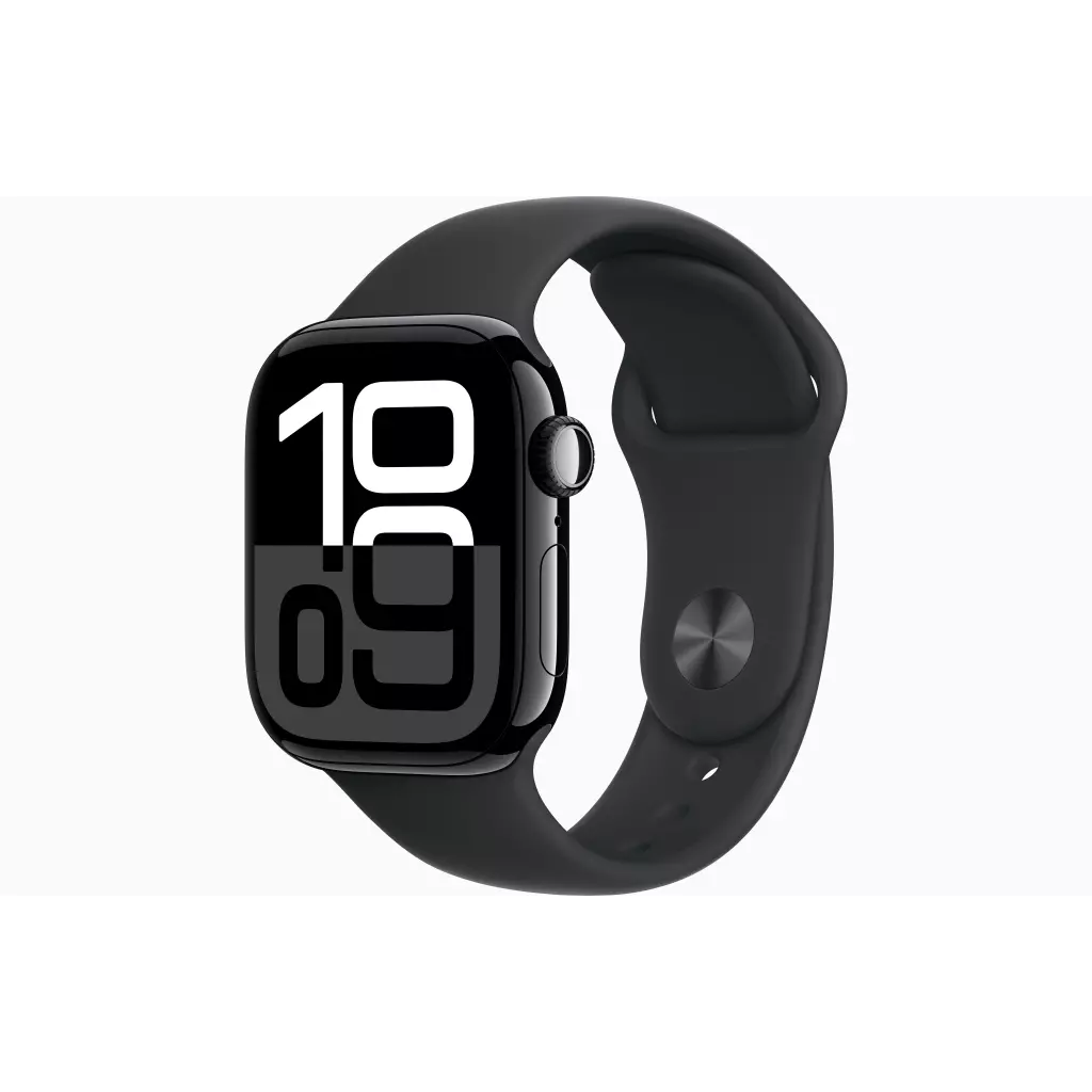 Obrázek produktu Apple Watch S10/42mm/Jet Black/Sport Band/Black/-S/M