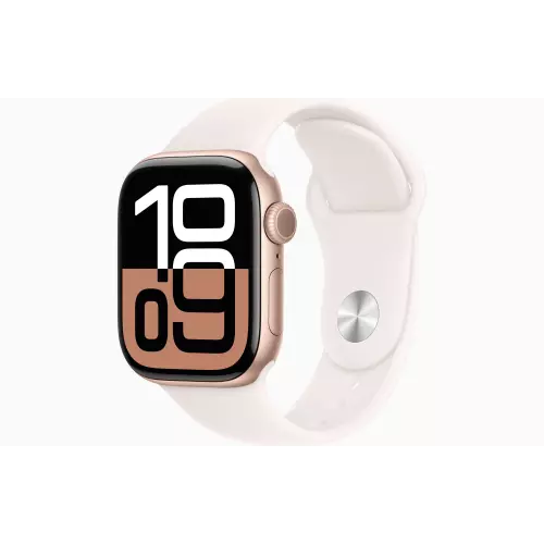 obrázek produktu Apple Watch S10/42mm/Rose Gold/Sport Band/Light Blush/-S/M