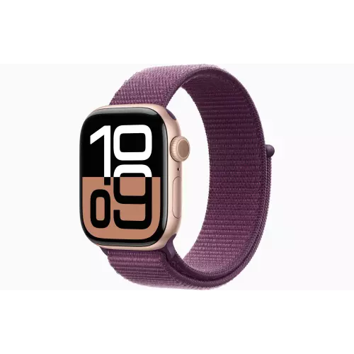 obrázek produktu Apple Watch S10/42mm/Rose Gold/Sport Band/Plum