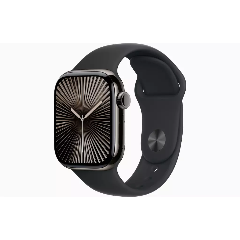 Obrázek produktu Apple Watch S10 Cell/46mm/Slate Grey/Sport Band/Black/-M/L