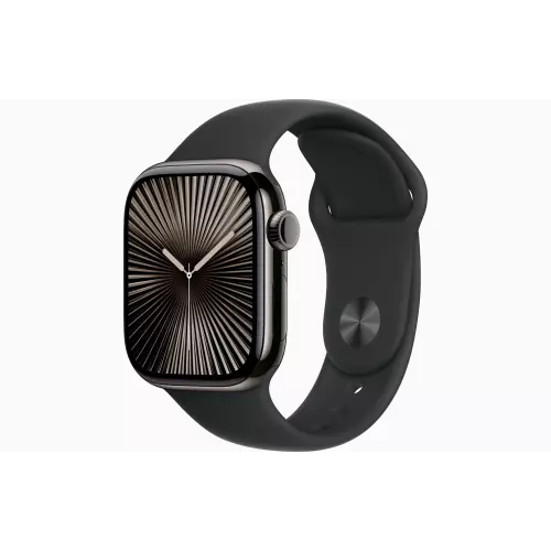 obrázek produktu Apple Watch S10 Cell/46mm/Slate Grey/Sport Band/Black/-M/L