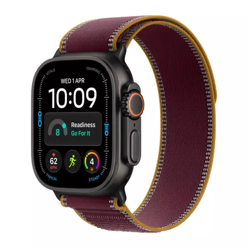 obrázek produktu WATCH Ultra 4 49 Black TC/Burgundy Trail Loop- S/M