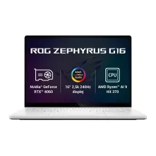 obrázek produktu ASUS ROG Zephyrus G16/GA605WV/AI9-HX370/16"/2560x1600/32GB/1TB SSD/RTX 4060/W11H/White/2R