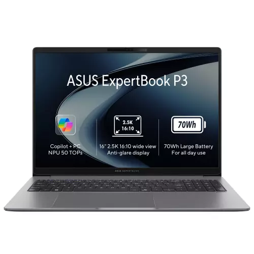 obrázek produktu ASUS ExpertBook P3/PM3606CKA-PLR732X/AI7-350/16"/2560x1600/32GB/1TB/AMD int/W11P/Gray/3R On-Site