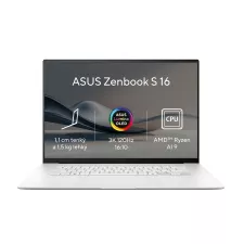 obrázek produktu ASUS Zenbook S 16 OLED/UM5606WA/AI9-HX370/16"/2880x1800/T/32GB/2TB SSD/AMD int/W11P/White/2R