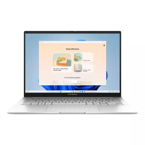 obrázek produktu ASUS Zenbook 14 OLED/UX3405CA-OLED233X/U9-285H/14"/WUXGA/T/32GB/1TB SSD/Arc 140T/W11P/Silver/2R