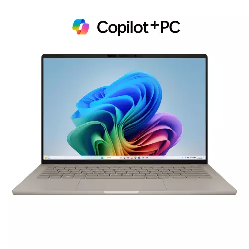 obrázek produktu ASUS Zenbook A14 OLED/UX3407QA-OLED340X/SD-X1-26-100/14"/WUXGA/32GB/1TB/Adreno/W11P/Gold/2R