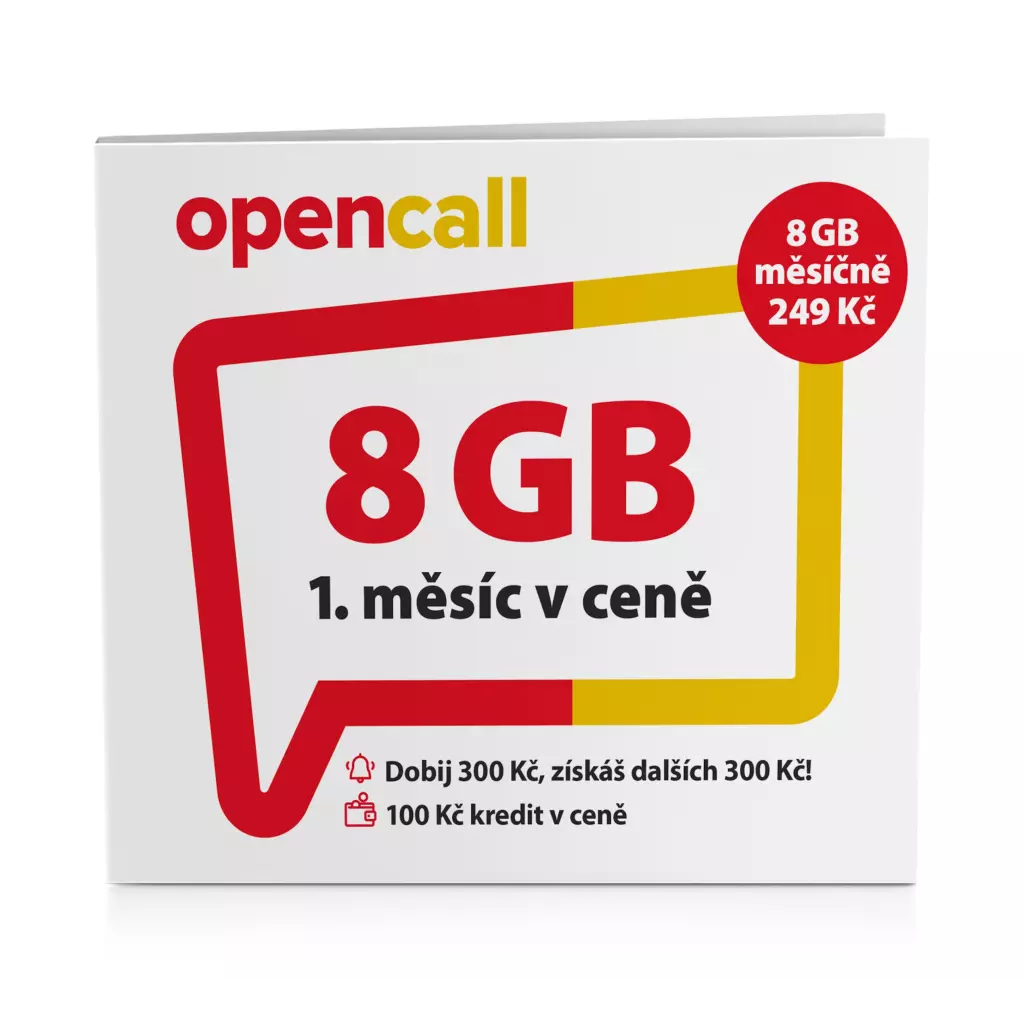 Obrázek produktu O2 Předplacená karta OpenCall