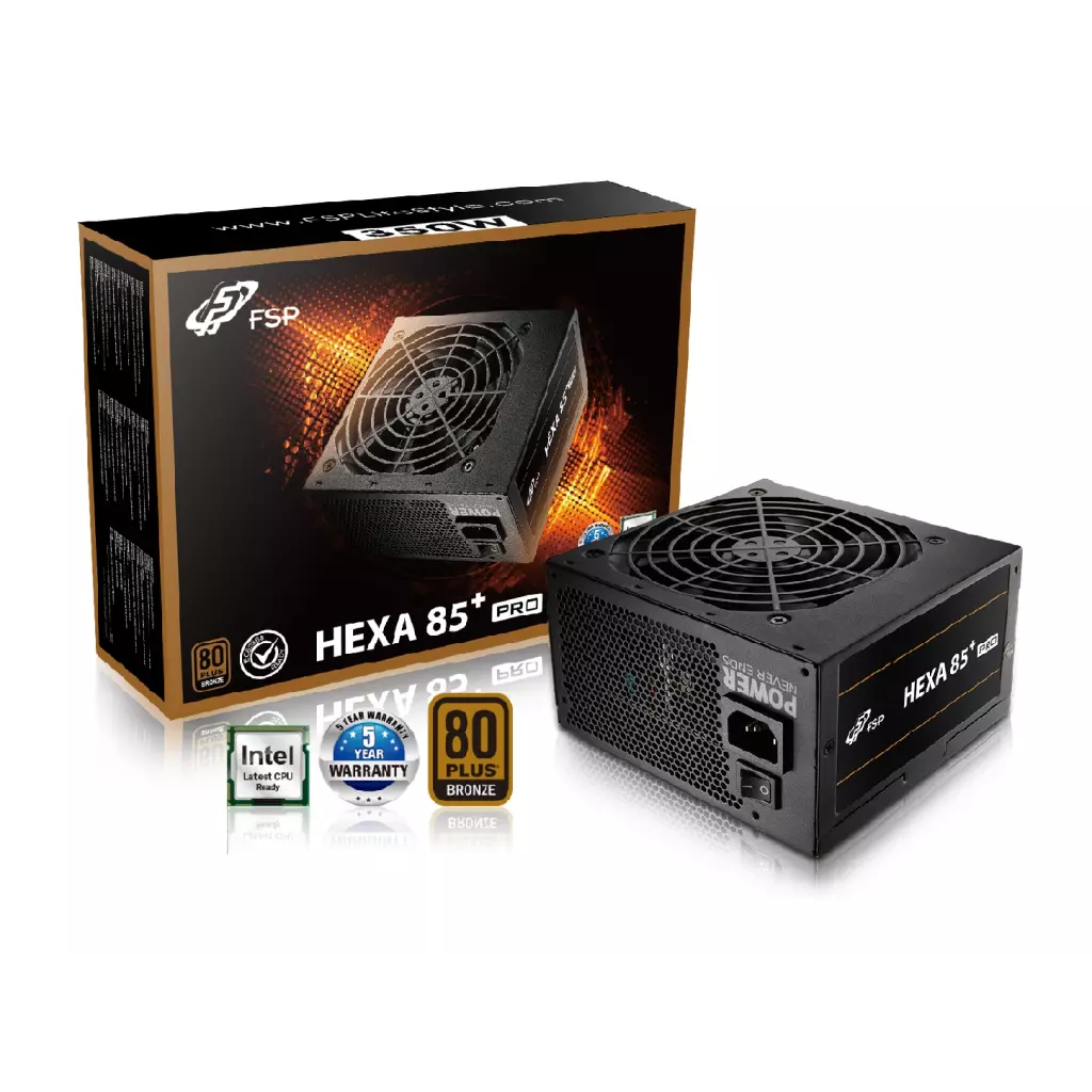 Obrázek produktu FSP HEXA 85+ PRO 350/350W/ATX/80PLUS Bronze/Retail