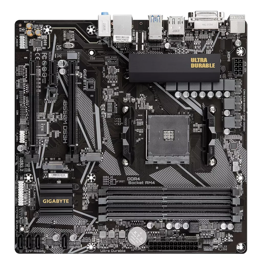 Obrázek produktu GIGABYTE B550M DS3H AC/AM4/mATX