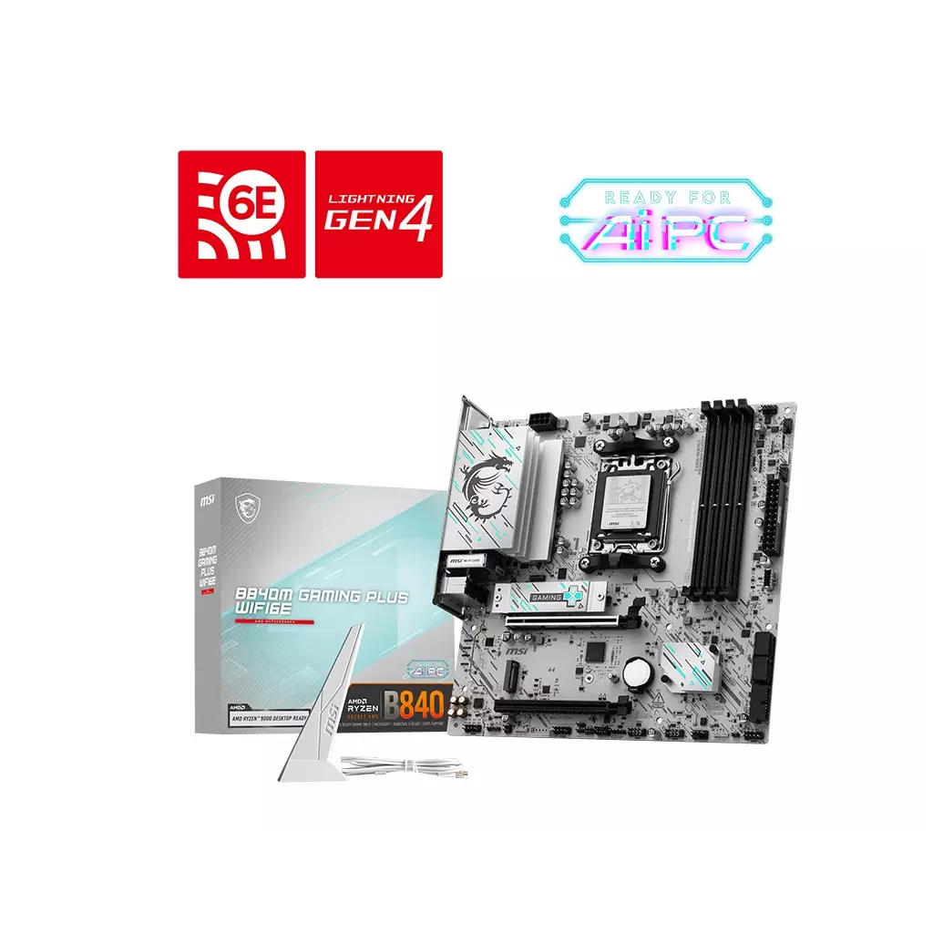 Obrázek produktu MSI B840M GAMING PLUS WIFI6E/AM5/mATX