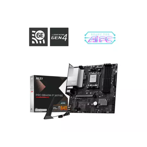 obrázek produktu MSI PRO B840M-P WIFI6E/AM5/mATX