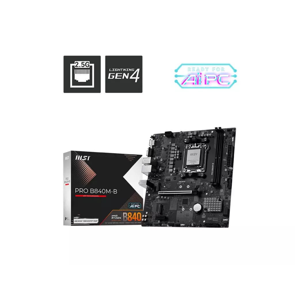 Obrázek produktu MSI PRO B840M-B/AM5/mATX