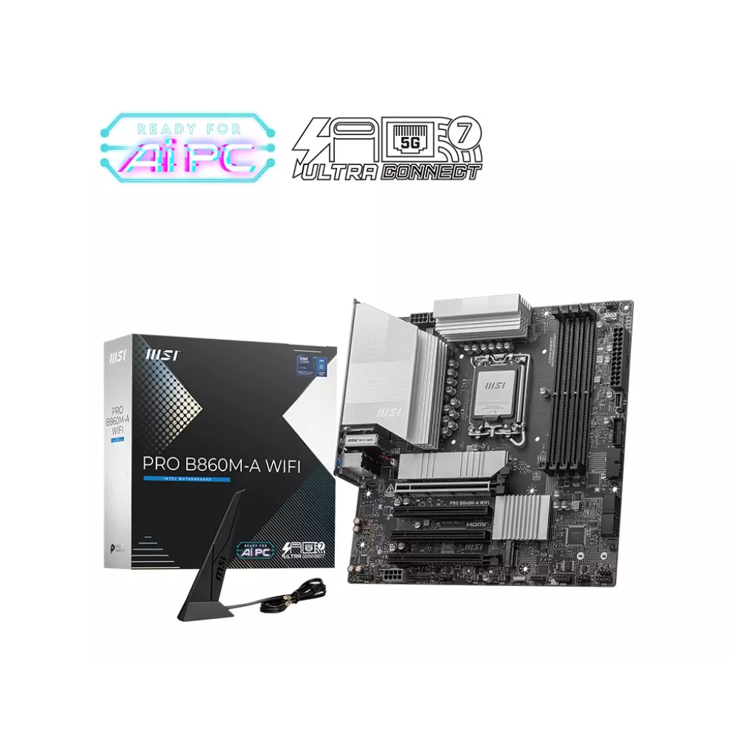 Obrázek produktu MSI PRO B860M-A WIFI/LGA 1851/mATX