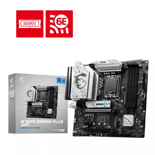 obrázek produktu MSI B760M GAMING PLUS WIFI/LGA 1700/mATX
