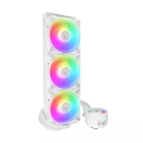 obrázek produktu ARCTIC Liquid Freezer III - 420 A-RGB (White) : All-in-One CPU Water Cooler with 420mm radiator and