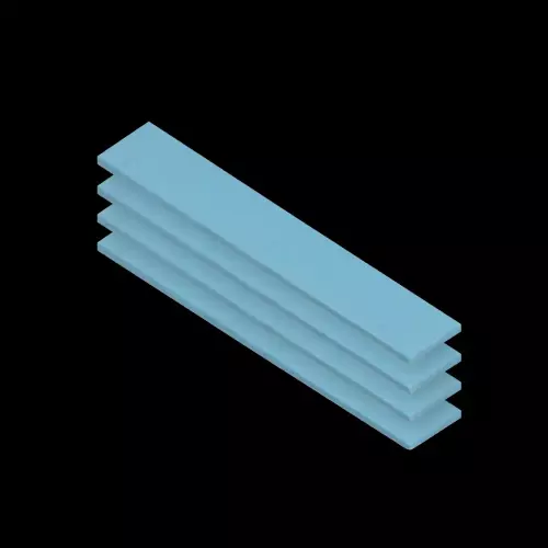 obrázek produktu ARCTIC Thermal pad TP-3 (120x20mm, t:0.5mm, pack of 4pcs) (Premium Performance Thermal Pad)