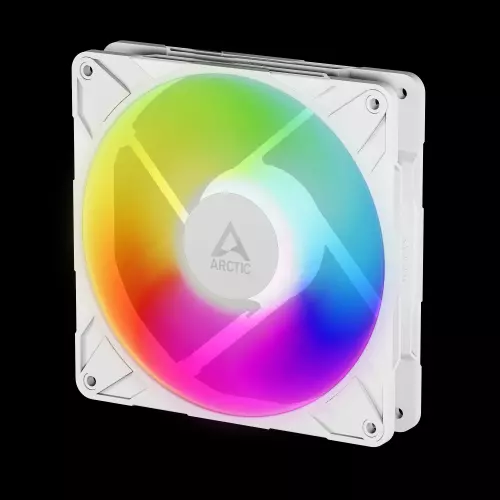 obrázek produktu ARCTIC P14 Pro A-RGB (bílá) - 140mm A-RGB PWM ventilátor s rozdělovačem kabelů