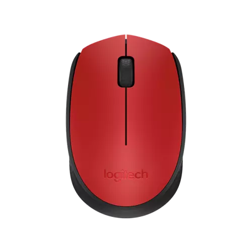 obrázek produktu Logitech M171/Kancelářská/Optická/1 000 DPI/Bezdrátová USB/Černá-červená