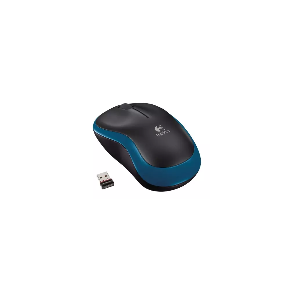 Obrázek produktu Logitech M185 nano/Kancelářská/Optická/1 000 DPI/Bezdrátová USB/Modrá