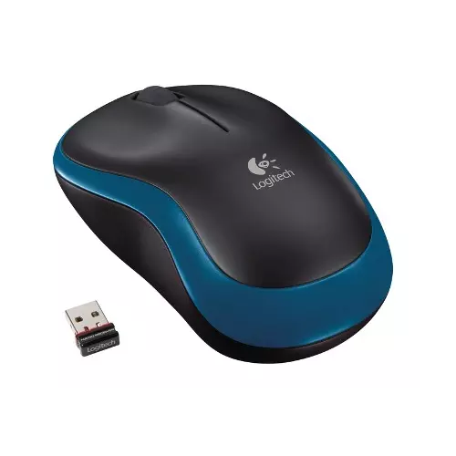 obrázek produktu Logitech M185 nano/Kancelářská/Optická/1 000 DPI/Bezdrátová USB/Modrá