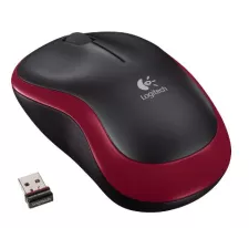 obrázek produktu Logitech M185 nano/Kancelářská/Optická/1 000DPI/Bezdrátová USB/Červená