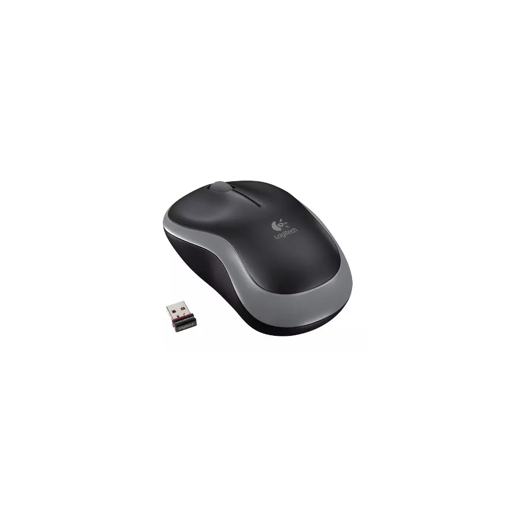 Obrázek produktu Logitech M185 nano/Kancelářská/Optická/1 000 DPI/Bezdrátová USB/Šedá