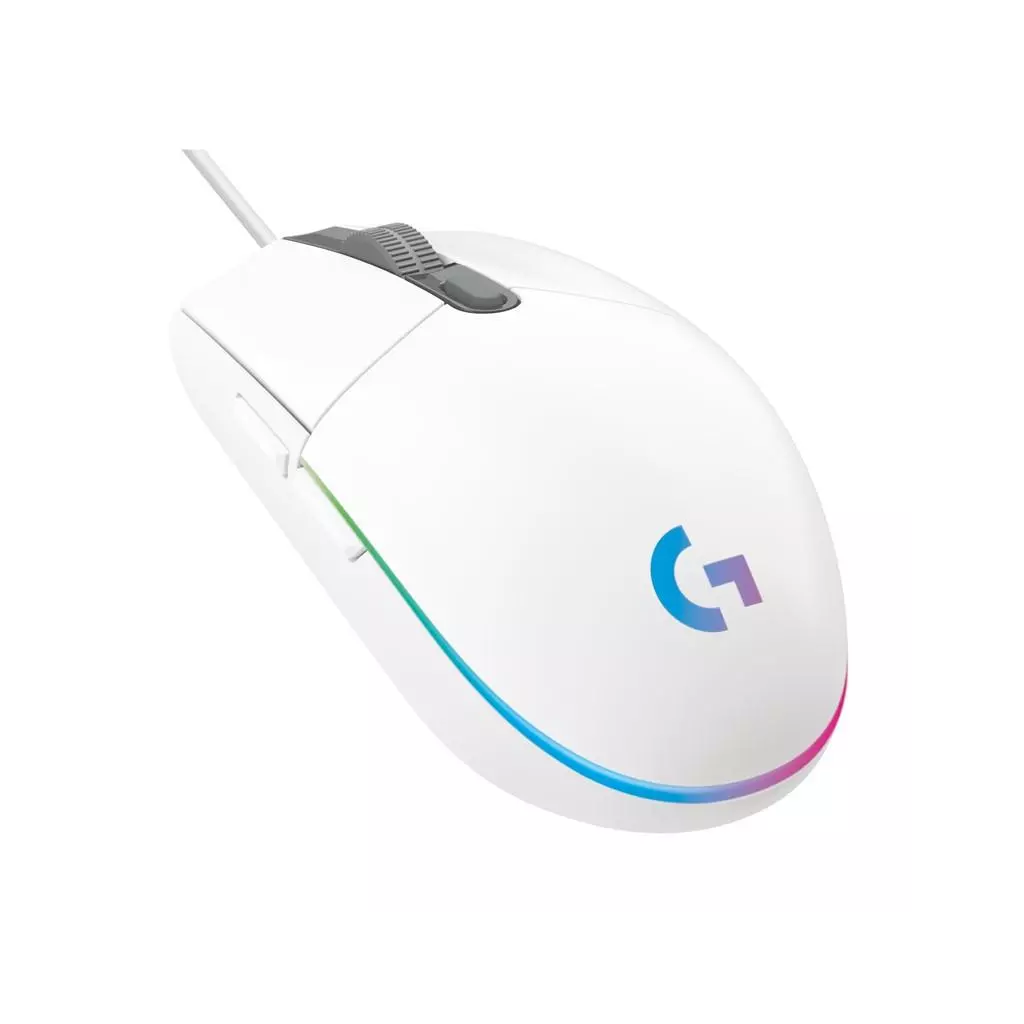 Obrázek produktu Logitech G102 Gen2/Herní/Optická/Pro praváky/8 000 DPI/Drátová USB/Bílá