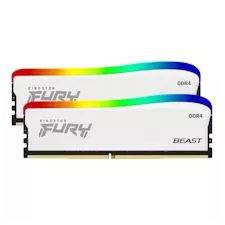 obrázek produktu Kingston FURY Beast White/DDR4/16GB/3600MHz/CL17/2x8GB/RGB/White