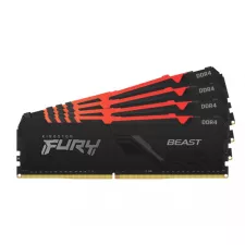 obrázek produktu Kingston FURY Beast/DDR4/64GB/2666MHz/CL16/4x16GB/RGB/Black