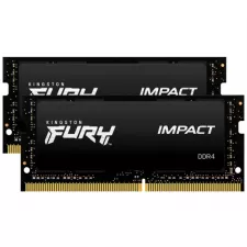 obrázek produktu Kingston FURY Impact/SO-DIMM DDR4/16GB/2666MHz/CL15/2x8GB/Black