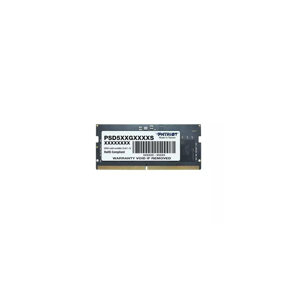 Obrázek produktu Patriot Signature Line/SO-DIMM DDR5/8GB/5600MHz/CL46/1x8GB
