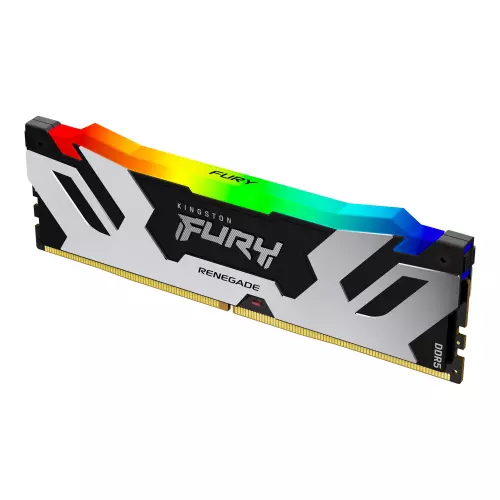 obrázek produktu Kingston FURY Renegade/DDR5/16GB/6400MHz/CL32/1x16GB/RGB/Black/Silv