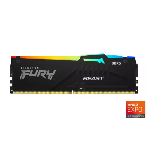 obrázek produktu Kingston FURY Beast EXPO/DDR5/16GB/5600MHz/CL36/1x16GB/RGB/Black