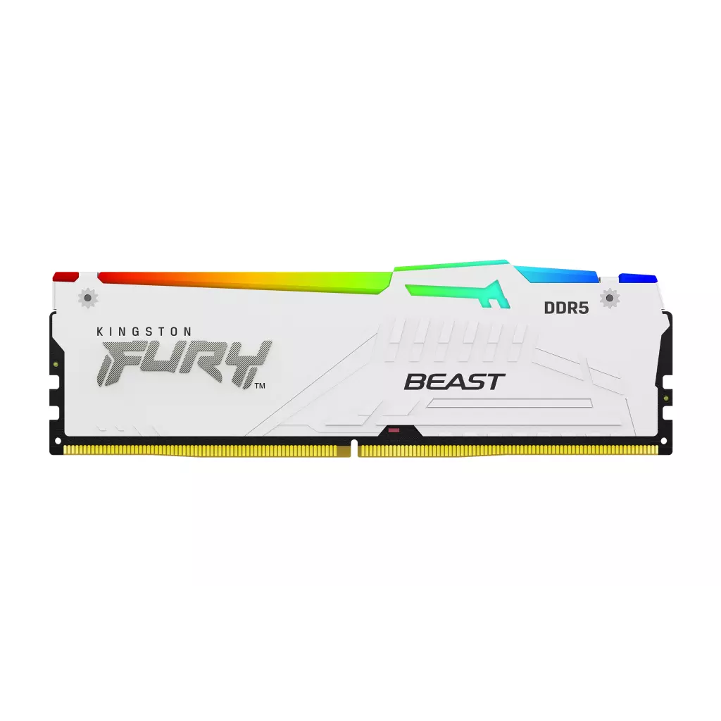 Obrázek produktu Kingston FURY Beast EXPO/DDR5/16GB/6400MHz/CL32/1x16GB/RGB/White