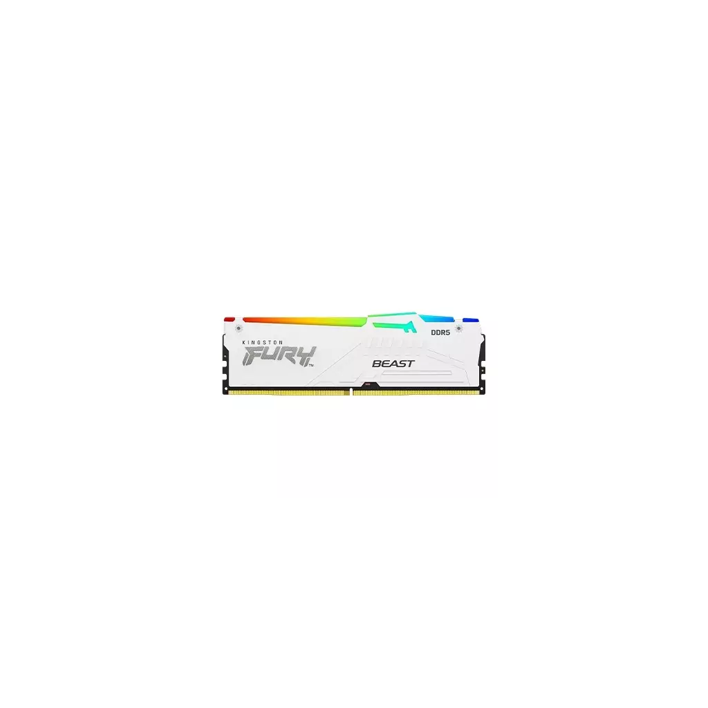 Obrázek produktu Kingston FURY Beast White/DDR5/32GB/5600MHz/CL40/1x32GB/RGB/White