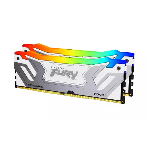obrázek produktu Kingston FURY Renegade/CUDIMM DDR5/48GB/8400MHz/CL40/2x24GB/RGB/White