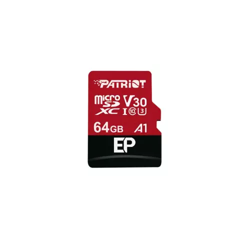 obrázek produktu Patriot V30 A1/micro SDXC/64GB/UHS-I U3 / Class 10/+ Adaptér