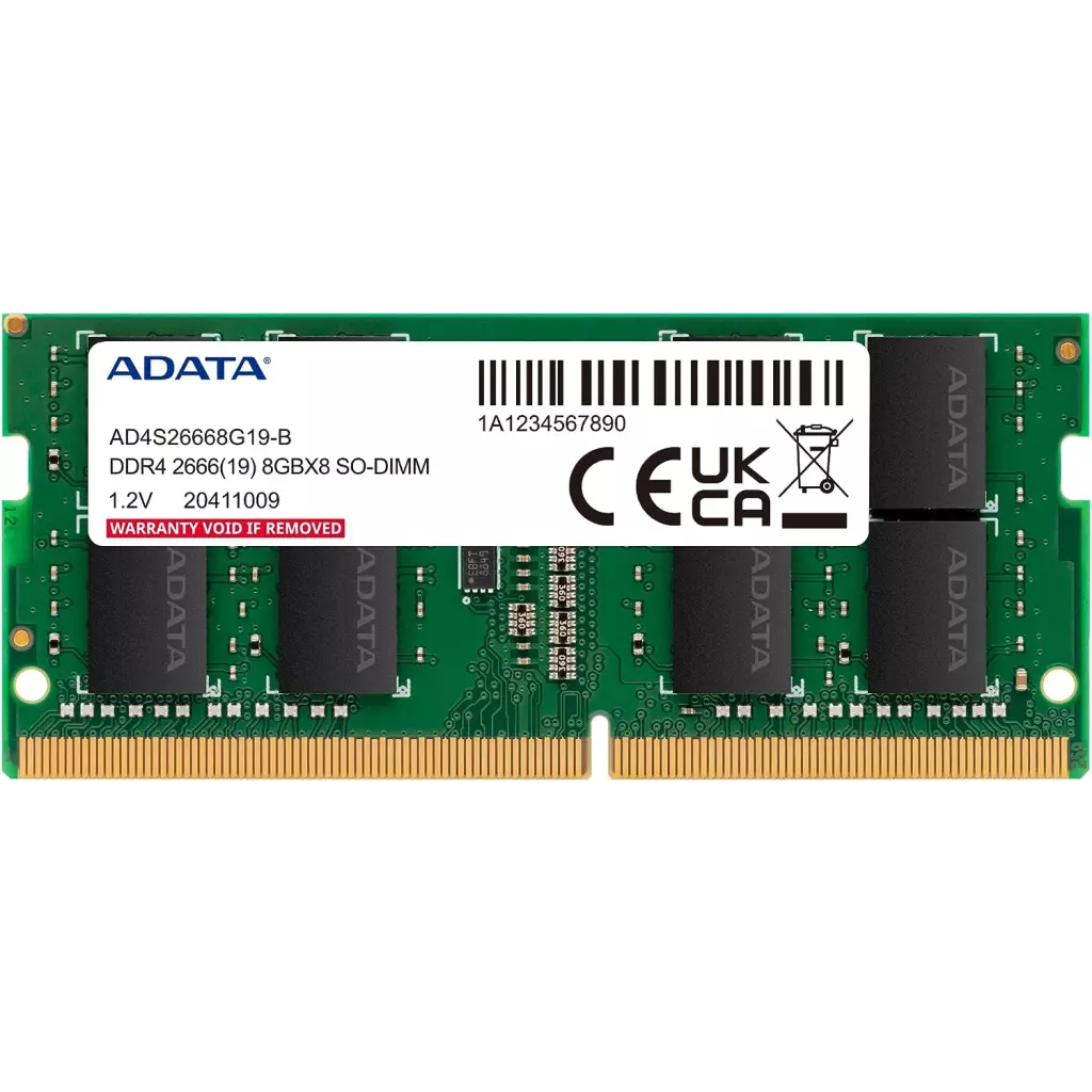 Obrázek produktu Adata/SO-DIMM DDR4/8GB/2666MHz/CL19/1x8GB