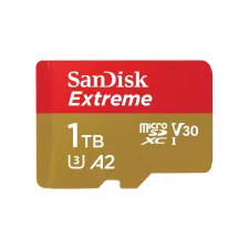 obrázek produktu SanDisk Extreme/micro SDXC/1TB/UHS-I U3 / Class 10/+ Adaptér