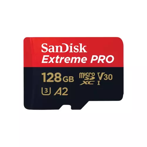obrázek produktu SanDisk Extreme PRO/micro SDXC/128GB/UHS-I U3 / Class 10/+ Adaptér