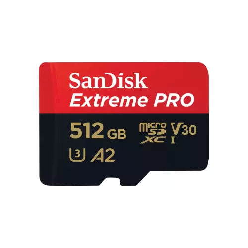 obrázek produktu SanDisk Extreme PRO/micro SDXC/512GB/UHS-I U3 / Class 10/+ Adaptér