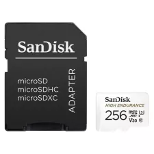 obrázek produktu SanDisk High Endurance/micro SDXC/256GB/Class 10/+ Adaptér/Bílá