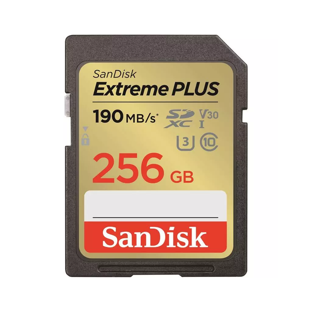 Obrázek produktu SanDisk Extreme PLUS/SDXC/256GB/UHS-I U3 / Class 10